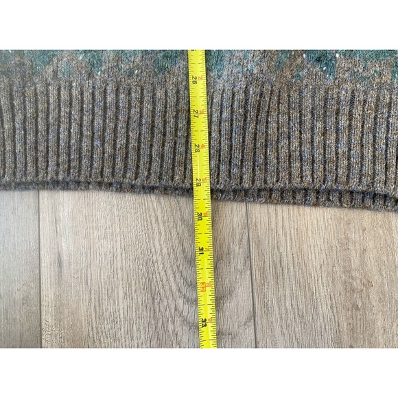 Pendleton Nordic Ski Lodge Mens L Wool Snow Flake 1/4 Zip Long Sleeve Sweater - Picture 9 of 9